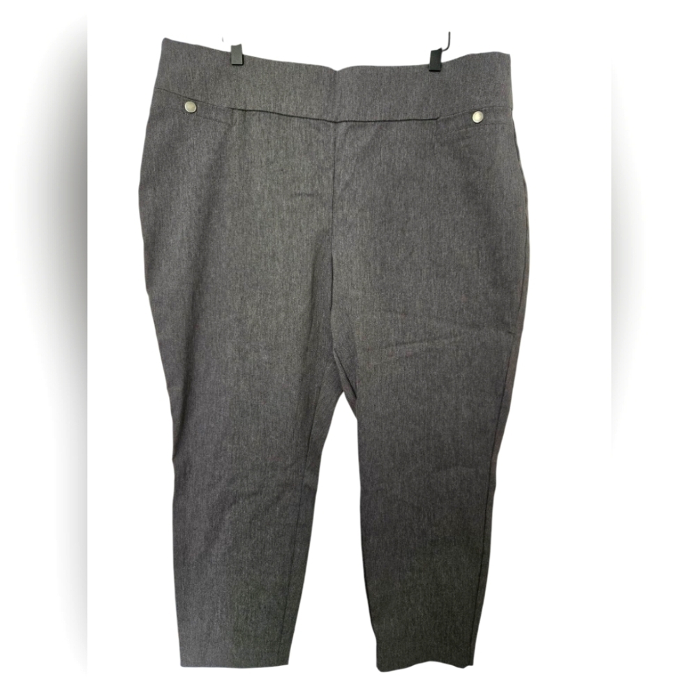 Maurices Gray Cropped Pants Size 20 NWOT